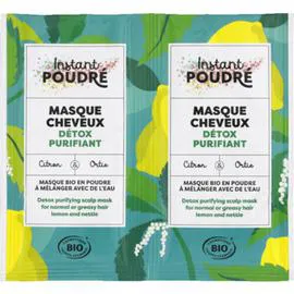 INSTANT POUDRÉ Masque Cheveux Détox Purifiant 2 x 8G x2