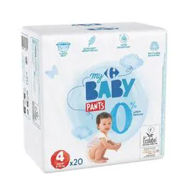 CARREFOUR BABY Couches taille 4 : 8-15 kg x20