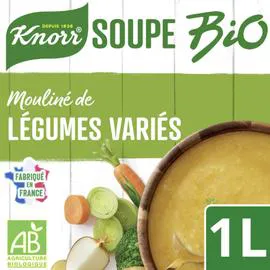 KNORR Soupe moulinée de legumes varies bio 1l