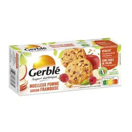 GERBLÉ Biscuits pomme framboise 138g