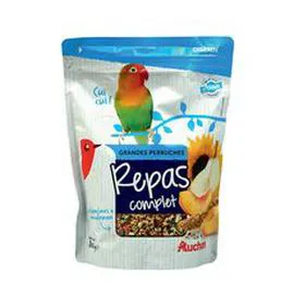 AUCHAN Repas complet graines pour grandes perruches 800g