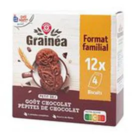 MARQUE REPÈRE, P'TIT DÉLI Biscuits déli matin Chocolat/pépites 600g