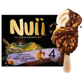 NUII Glace miel de Nouvelle-Zélande et Amandes caramélisées salées 272g