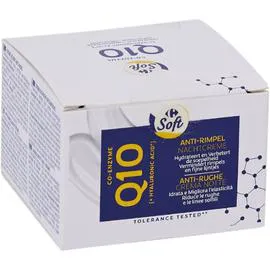 CARREFOUR Crème de nuit anti-rides Q10 Soft 50ml