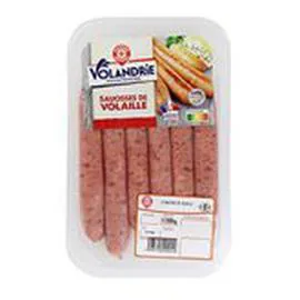  Saucisse de volaille Volandrie x6 300g