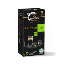 PLANTEUR DES TROPIQUES Capsules de café compatibles Nespresso moulu Espresso Alto n°4 114g