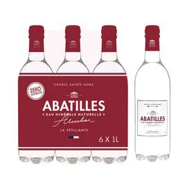 ABATILLES Eau Minérale Naturelle Finement Pétillante 6x1l