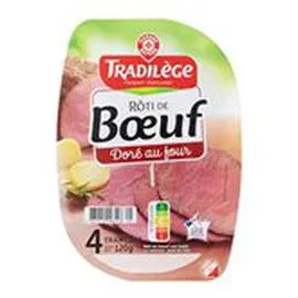 MARQUE REPÈRE, TRADILÈGE Roti de boeuf cuit VBF 120g