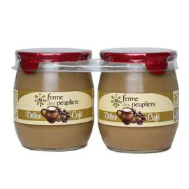 FERME DES PEUPLIERS Yaourts Délice café 250g
