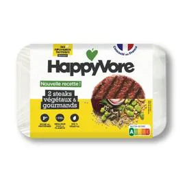 HAPPYVORE Steaks végétaux & gourmands 200g