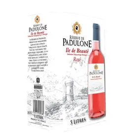 PADULONE Vin Rosé Provence Corse I.G.P. Île de Beauté 5l