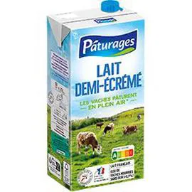 PÂTURAGES Lait demi-écrémé 1l