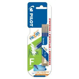 PILOT Recharge bleu pour roller effaçable pointe fine x3 x3