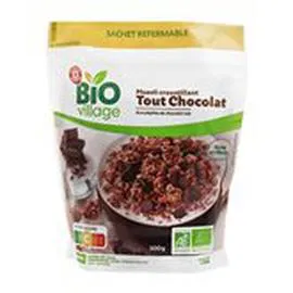 MARQUE REPÈRE, BIO VILLAGE Muesli croustillant Chocolat 500g