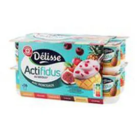 MARQUE REPÈRE, DÉLISSE Actifidus Fruits panachés 16x125g