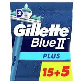 GILLETTE Rasoir Jetables Pour Homme BlueIi Plus X20 x20