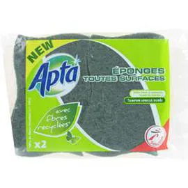APTA Eponges toutes surfaces, avec fibres recyclées x2