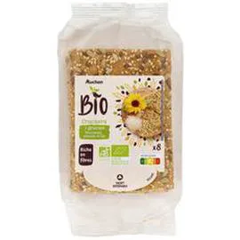 AUCHAN BIO Crackers 3 graines 200g