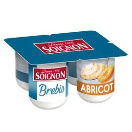 SOIGNON Yaourt de brebis abricot 4x110g