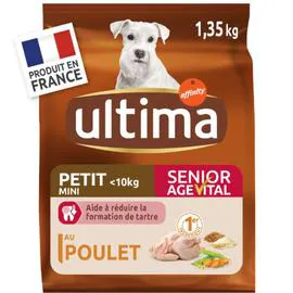 ULTIMA Croquettes pour chien petits senior 1,35kg