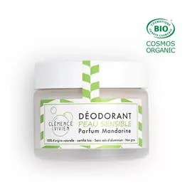 CLEMENCE ET VIVIEN Déodorant Naturel Mandarine Peau Sensible 50g