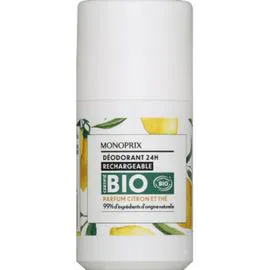 MONOPRIX Déodorant certifie bio, parfum citron et thé 50ml