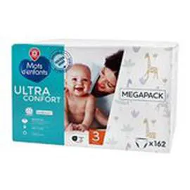 MARQUE REPÈRE, MOTS D'ENFANTS Couches bébé -T3 Ultra confort - 4/9kg - x162 x162