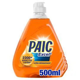 PAIC Liquide Vaisselle Ultra Dégraissant Excel² 500ml