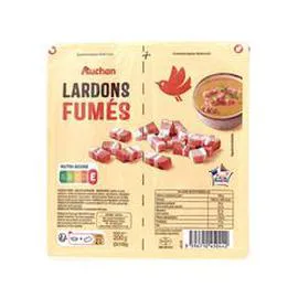 AUCHAN Lardons fumés 2x100g