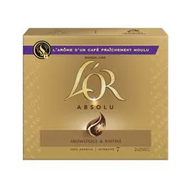 L'OR Café moulu absolu 2x250g