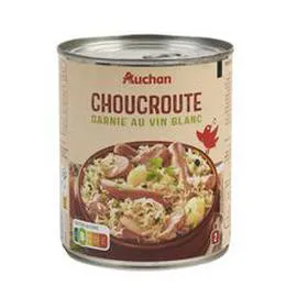 AUCHAN Choucroute garnie au vin blanc 800g