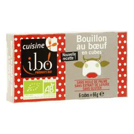IBO Bouillon De Boeuf En Cubes Bio 66g