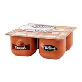 MARQUE REPÈRE, DÉLISSE Crème dessert Caramel 4x125g