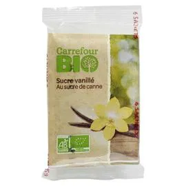 CARREFOUR BIO Sucre bio vanillé 6x7,5g