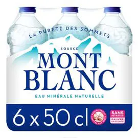 MONT BLANC Eau minérale naturelle 6x50cl