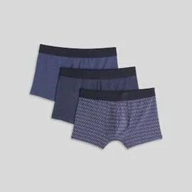 MONOPRIX Lot 3 Boxers Cot/Ela Jea S l'unité