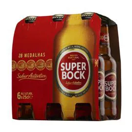 SUPER BOCK Bières blonde 6x25cl