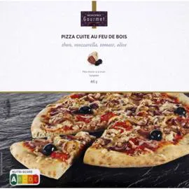 MONOPRIX GOURMET Pizza au feu de bois thon, mozzarella, surgelée 445g