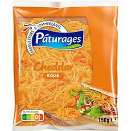 PÂTURAGES Cheddar râpé 150g