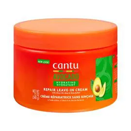 CANTU Crème Cheveux Secs Et Cassants Réparatrice Hydratante Conditionne & Adoucit À L'Huile D'Olive, Aloe Et Beurre De Karité Avocado 340g