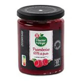 MARQUE REPÈRE, DOUCEUR DU VERGER Confiture Framboise intense 320g