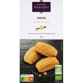MONOPRIX GOURMET Sablés vanille bio 120g