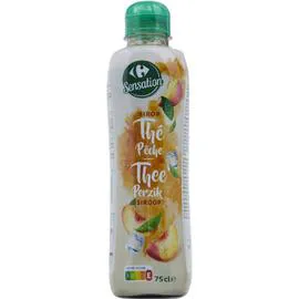 CARREFOUR SENSATION Sirop thé pêche 75cl