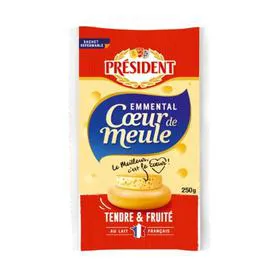 PRÉSIDENT Emmental Tendre Et Fruité 250g