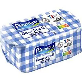 PÂTURAGES Beurre moulé doux 250g