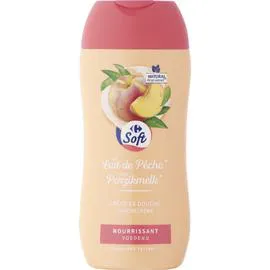 CARREFOUR SOFT Gel Douche nourrissant lait de pêche 250ml
