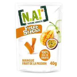N.A!, NATURE ADDICTS Fruit sticks passion mangue 40g