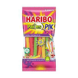 HARIBO Bonbons paille pik coeur acide 180g
