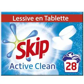 SKIP Lessive Tablettes Active Clean x28