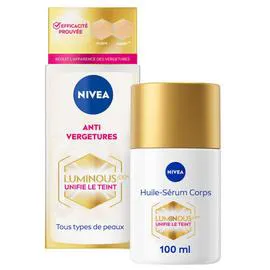 NIVEA Huile Sérum Corps Anti-Vergetures Luminous 630 100ml
